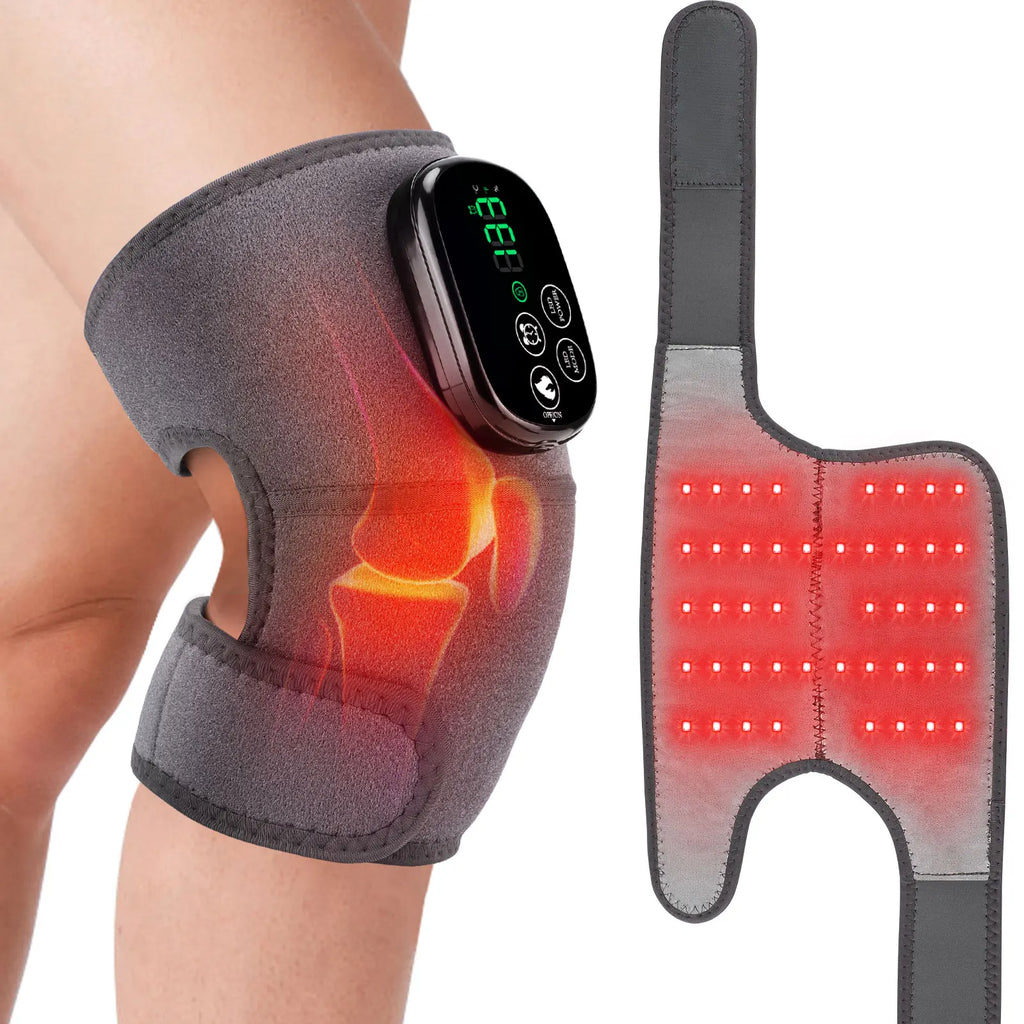 ThermaKnee™ 3-in-1 Heated Knee Massager – Heat, Red Light & Vibration