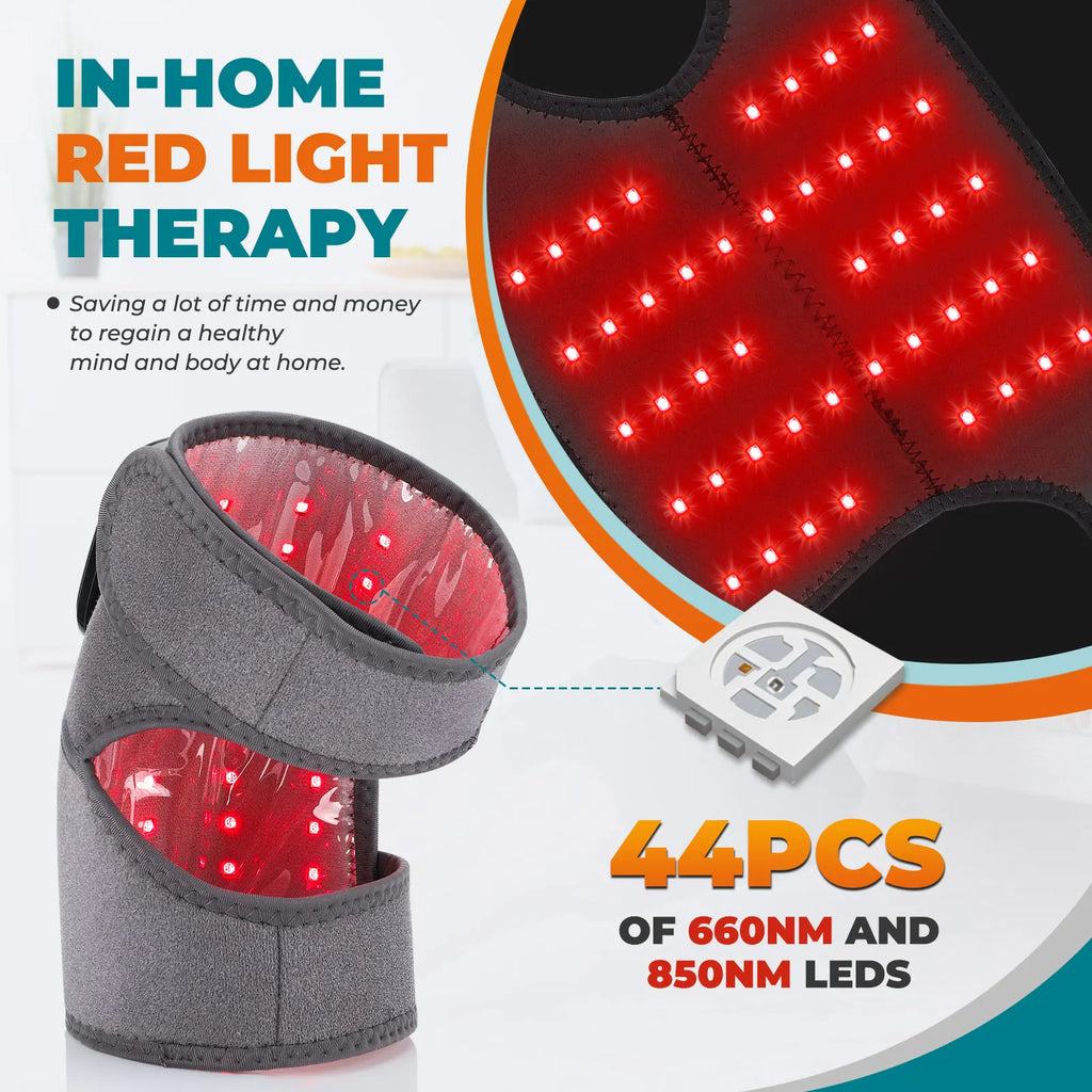 ThermaKnee™ 3-in-1 Heated Knee Massager – Heat, Red Light & Vibration