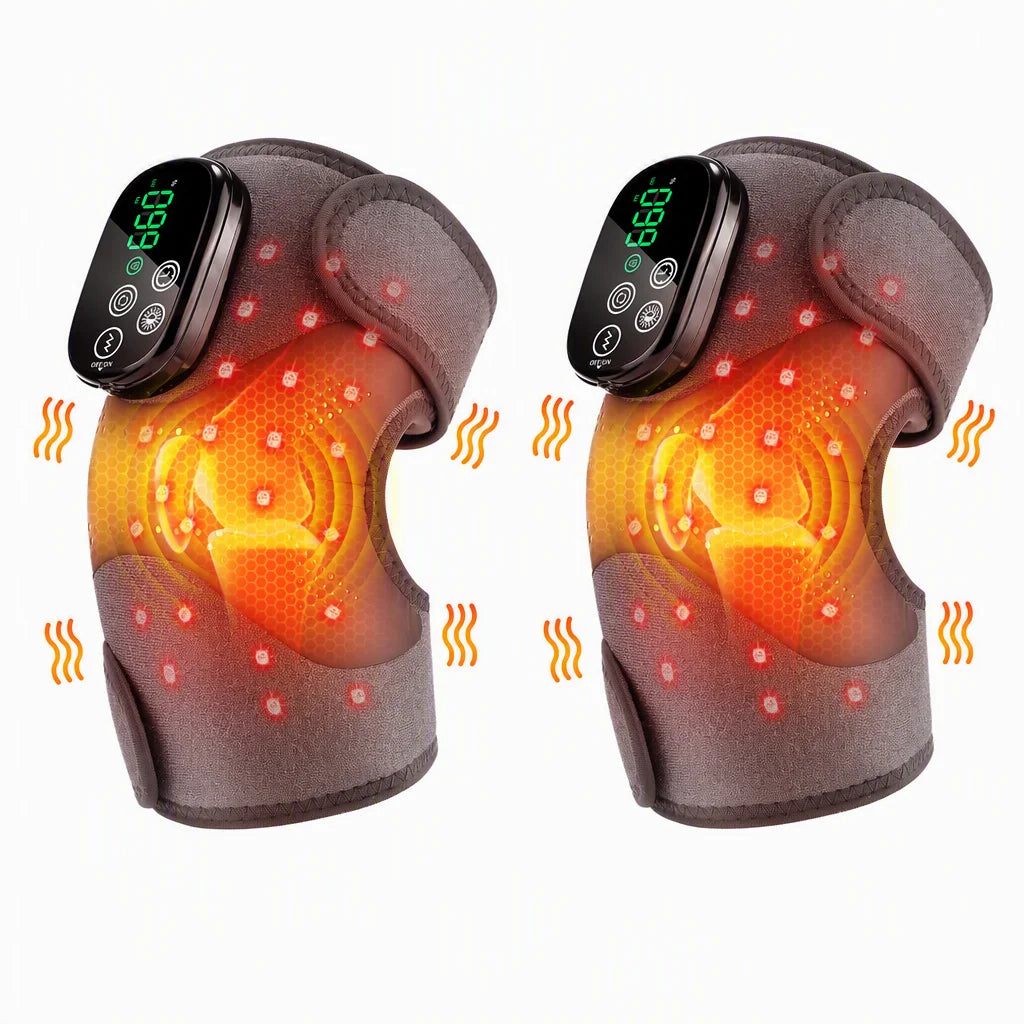 ThermaKnee™ 3-in-1 Heated Knee Massager – Heat, Red Light & Vibration